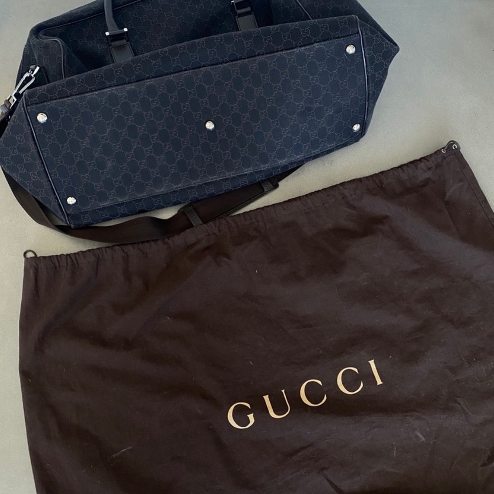 Gucci Brown Travel Duffle Bag Monogram with Dust Bag - Picture 4 of 4